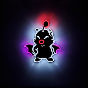 Moogle LED Sign: Final Fantasy Inspired Night Light