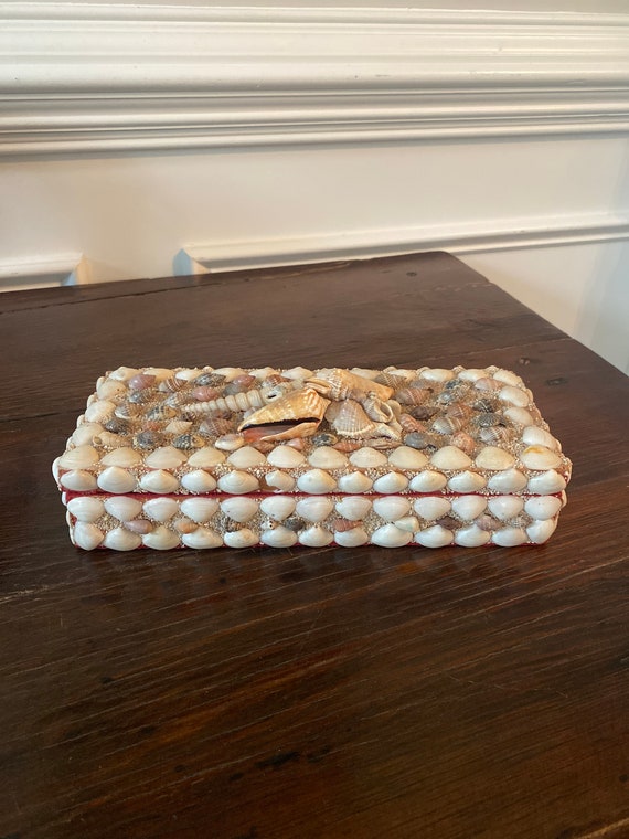 Vintage Seashell Trinket Box