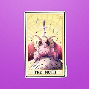 Moth Stickers | Moth Art | Butterfly Gifts | Laptop Stickers | Vinyl Stickers | Tarot Sticker