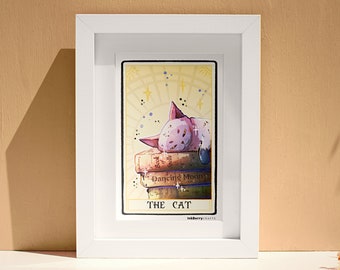 A6 Art Print, Cat Art Print, Witch Print, Tarot Print, Goth gift