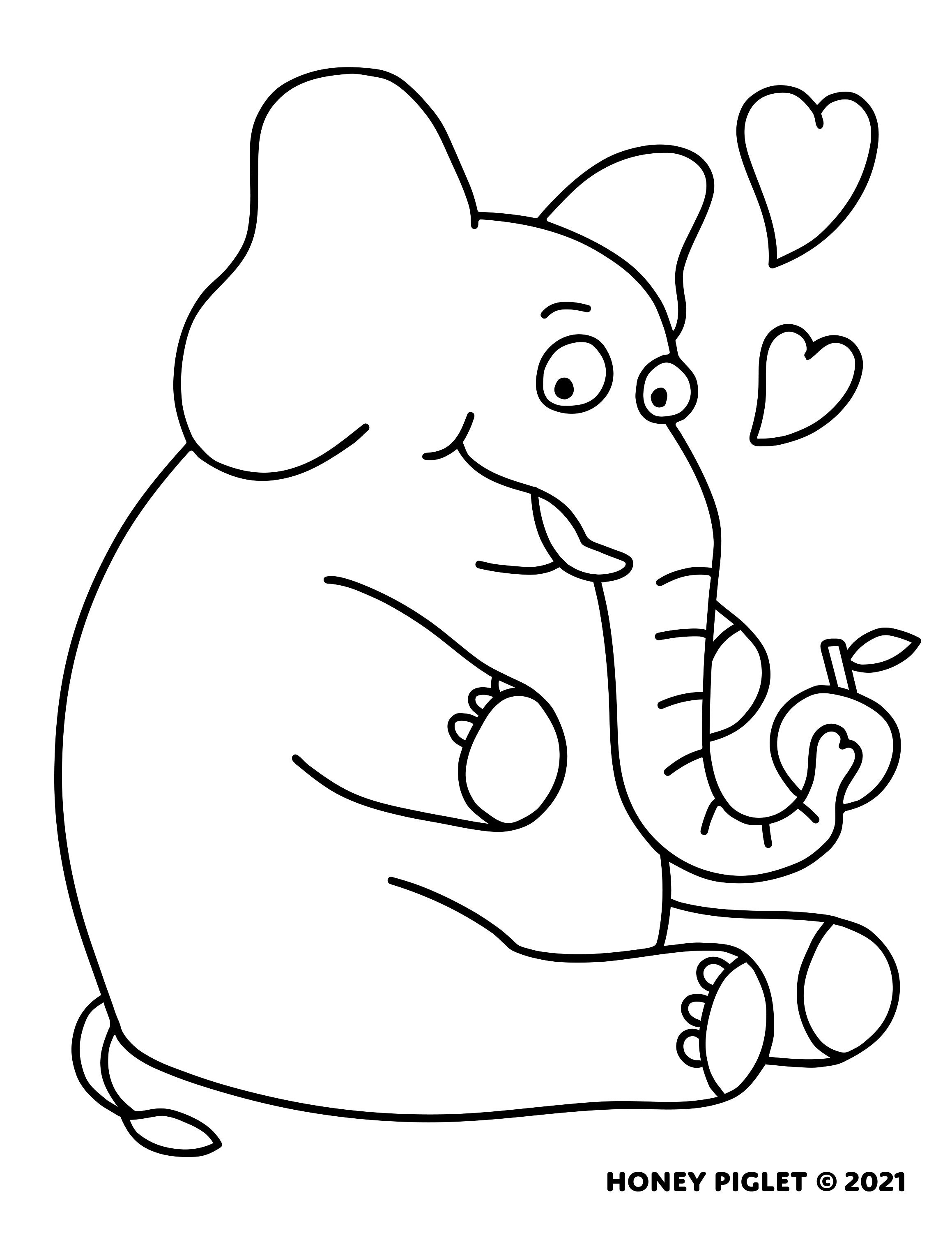 Apple And Honey Coloring Page Coloring - Il Fullxfull.2988865279 Kmf9 