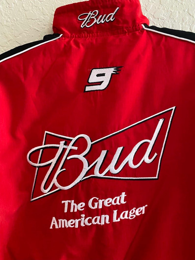 Nascar Jacket Budweiser Vintage Racing Jacket 90s Budweiser | Etsy