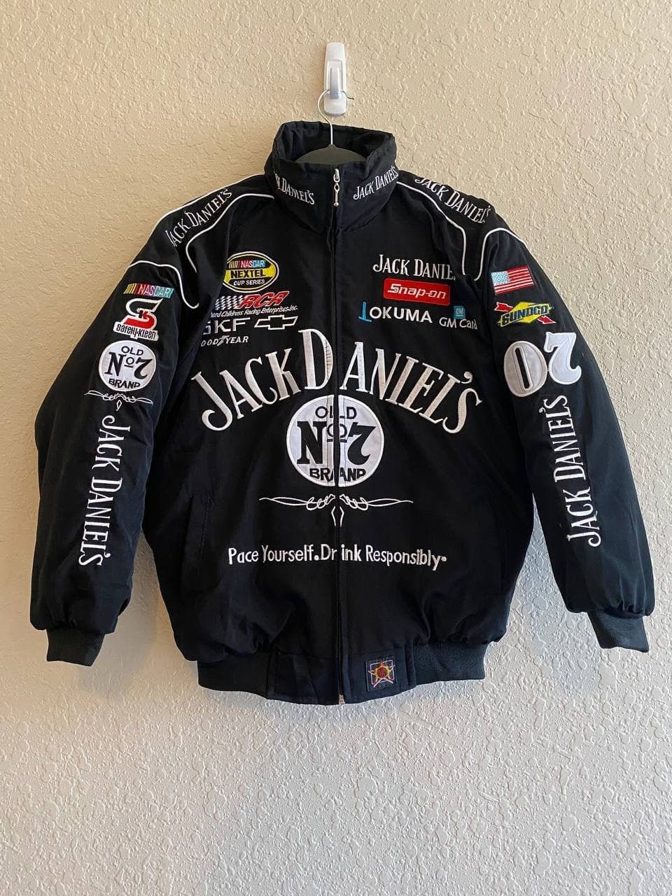 Chaqueta Nascar Jack Daniels Vintage Racing Jacket 90s Etsy