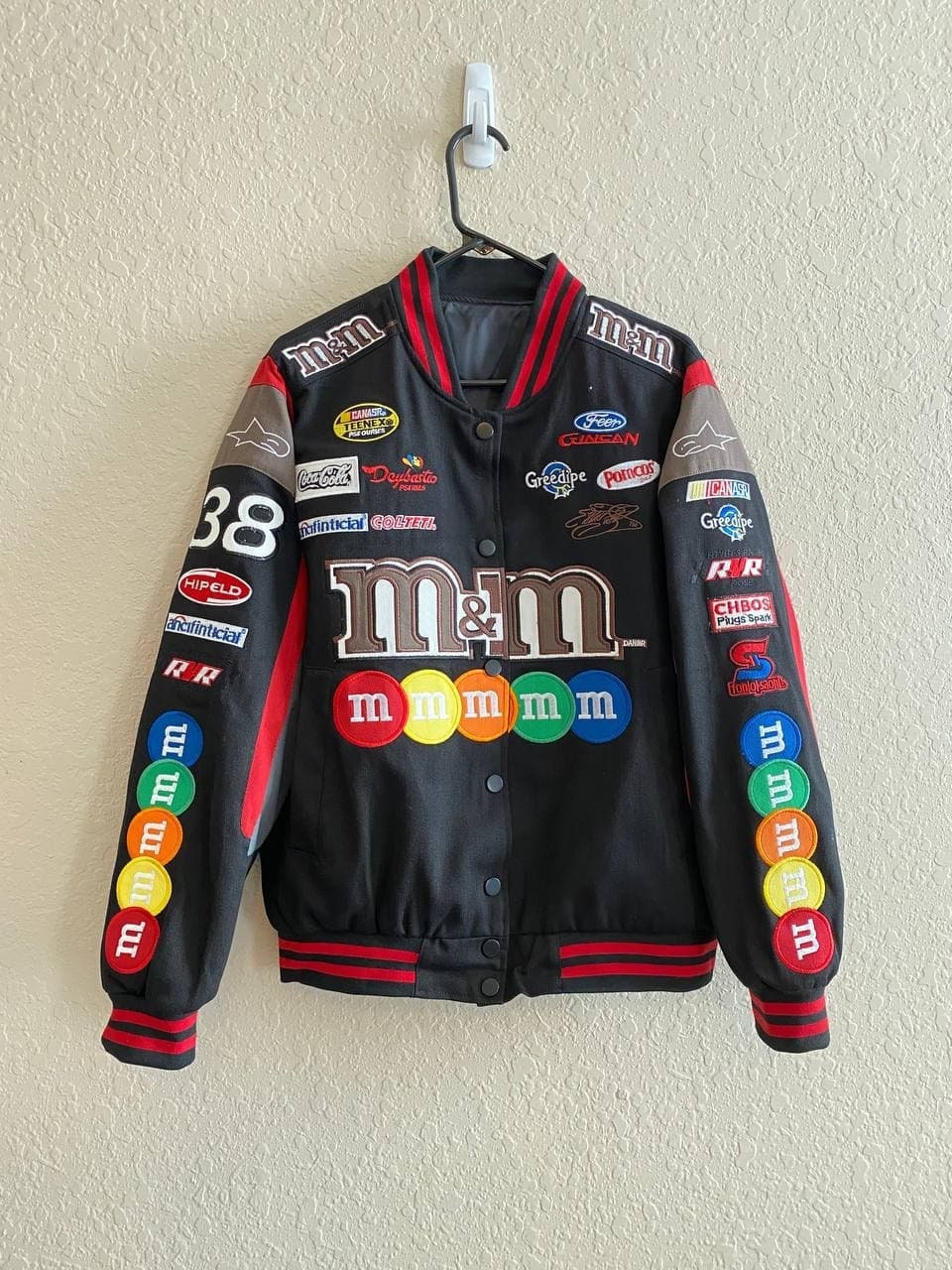 AUTHENTIC Rare Vintage M&ms Nascar Jacket Racing Coat Madison ...