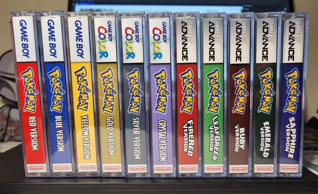 First 11 Pokémon Game Cases W/ Color Matched Inserts Etsy