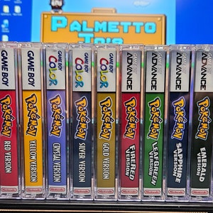 First 11 Pkmn game cases w/ color matched inserts (Holographic and DELUXE Inserts Optional)