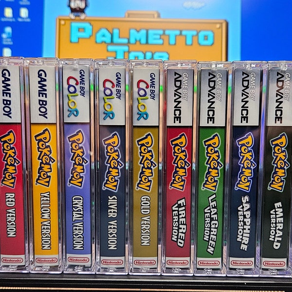 First 11 Pokémon game cases w/ color matched inserts