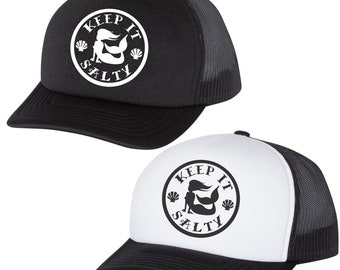 Keep It Salty Mermaid Trucker Hat - Many Colors & Sizes Available
