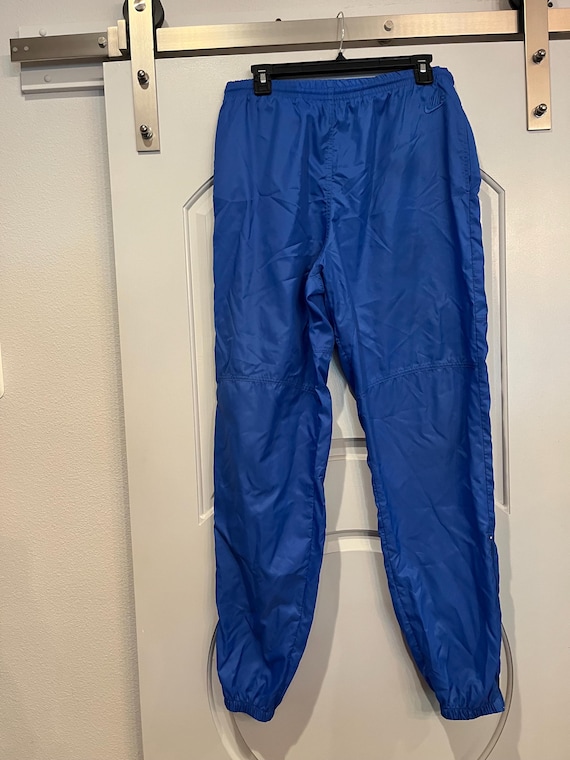 nike windbreaker pants blue