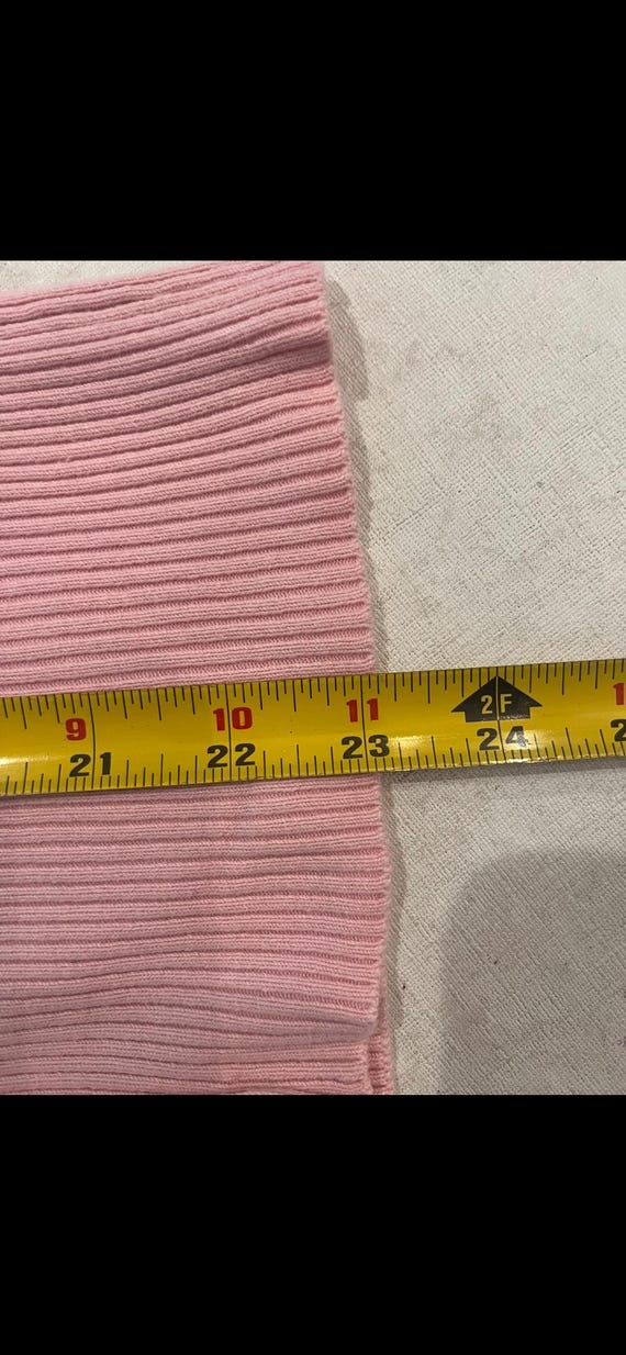 Vintage light Pink Button-Up turtle patch cardiga… - image 5