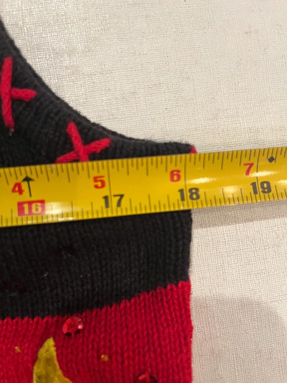 Vintage Basic Editions Holiday patchwork sequin S… - image 7