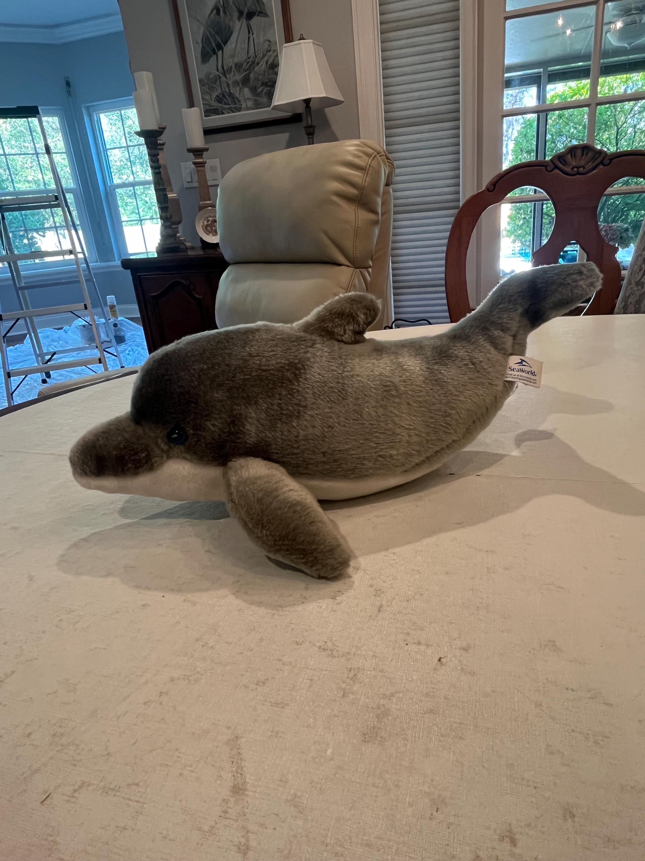Vintage Seaworld Gray Bottle Nose Dolphin Plush. GUC! - Etsy