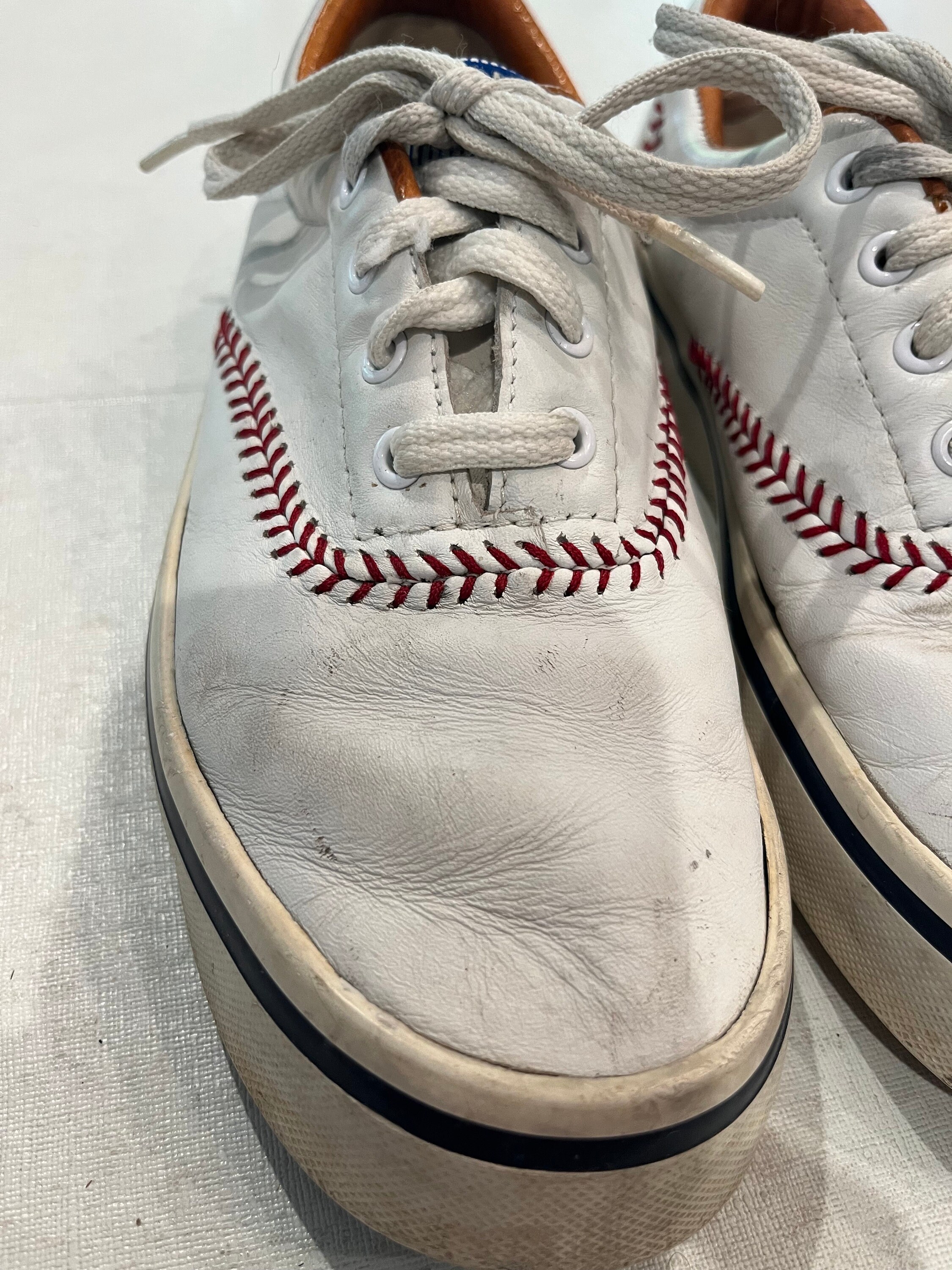 Vintage 1992 Keds Leather Baseball Sneakers. So Cute Perfect for Baseball Game