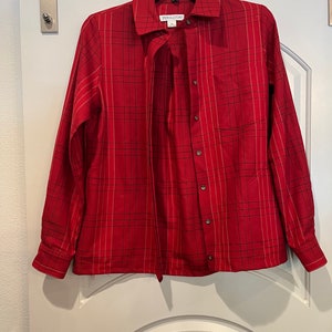 Vintage Pendleton red striped shirt/jacket. EUC!