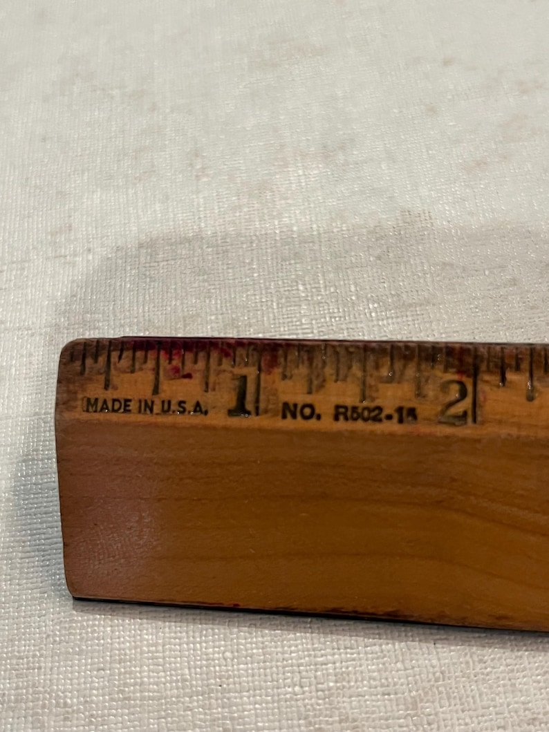 Vintage Westcott Wooden Inch Ruler. - Etsy
