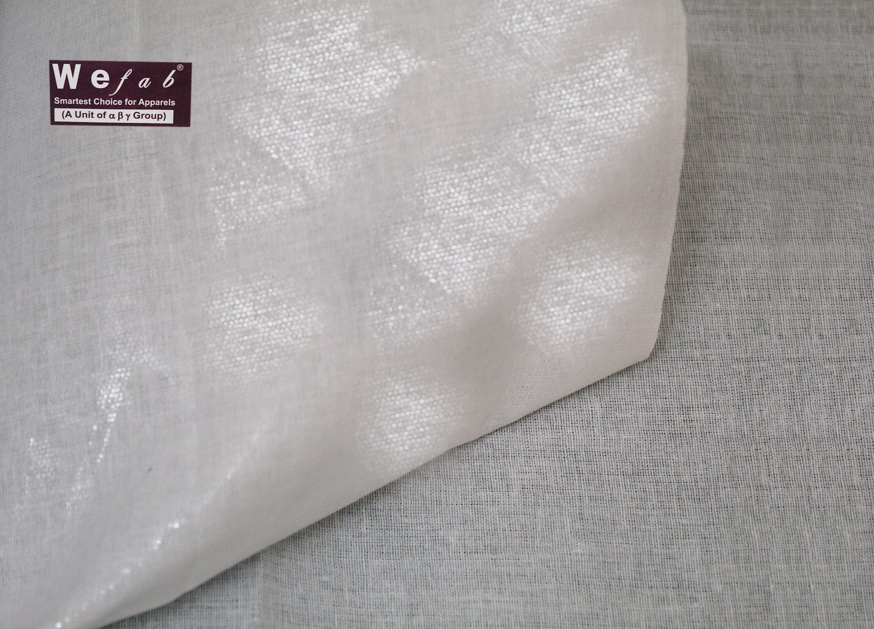 Wefab Iron On Interfacing Stiff Finish Fusible Interlining 50 Yards Long Roll Form 180 GSM 100/% Cotton Fabric for Crafts /& Sewing Purpose