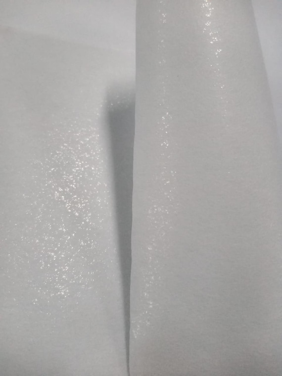 Wefab Iron on Double Sided 50 GSM Non-Woven Interfacing Fusible Interlining Buckram 5 meter Long 100cm Wide for Sewing Fusible Interfacing