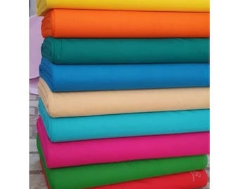 Wefab Cotton LINING  Plain Solid Lightweight Soft Plain Weave 100cm Width Color