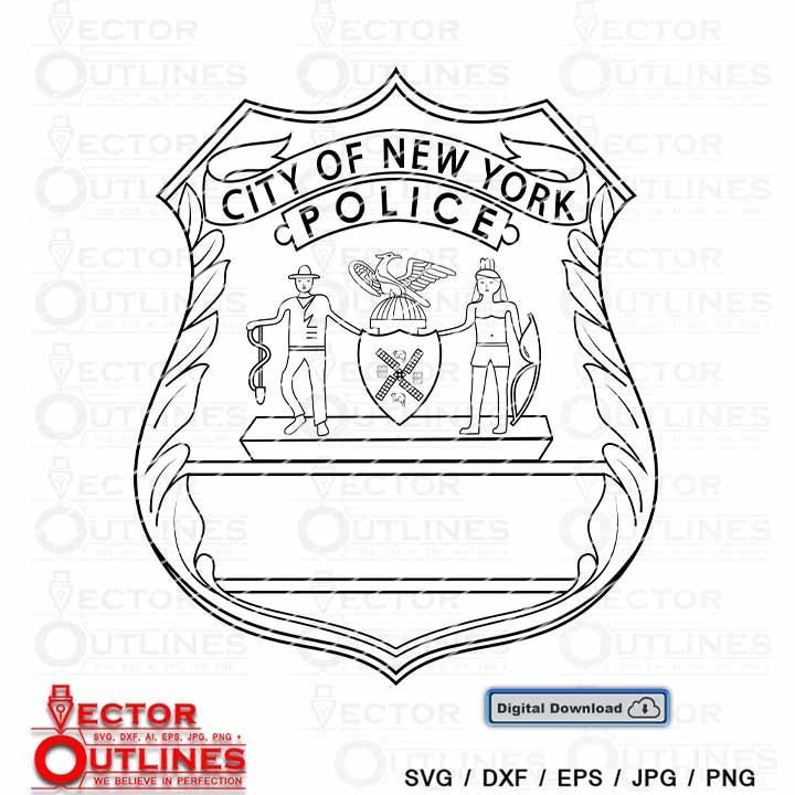 Nypd Police Badge Coloring Pages Sketch Coloring Page