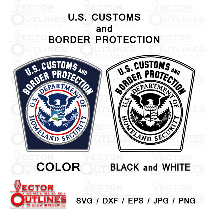 Download U.S. Customs and Border Protection SVG Black and White ...
