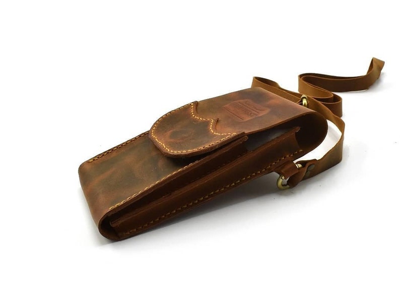Personalised Leather Bag Adjustable Cross Body Bag Hand Stitched Bag within Minimalist Card Holder For Men Wallet Detachable Straps