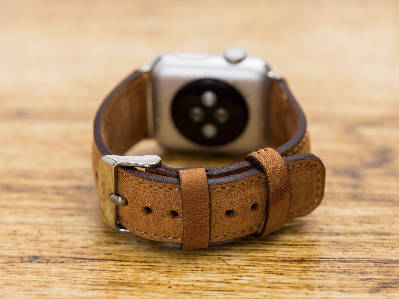 Brown leather Apple iWatch Series SE & 6 5 4 3 2 1 Band watch | Etsy