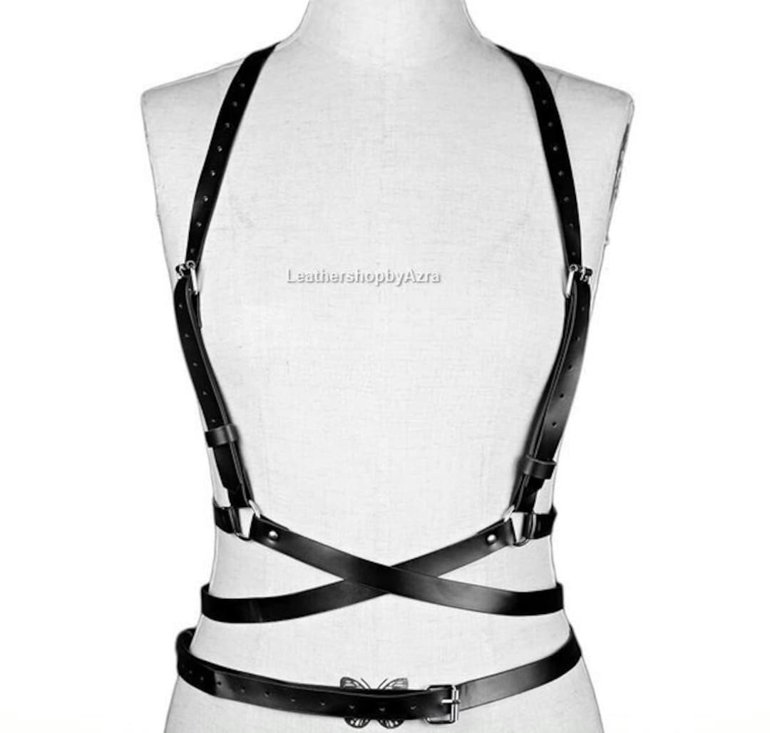 Leather Body Harness for Woman Adjustable Suspender Harness Etsy UK