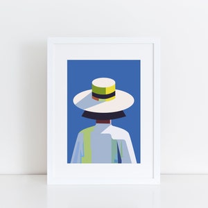 Art print IN THE GARDEN, Fine Art Giclée Print, Illustration Print, Modern Wall Art, Wallart, Poster