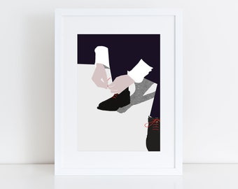 Art Print LETs GO, Fine Art Giclée Poster, Illustration Print, Modern Wall Art, Minimalism, Poster, Architecture