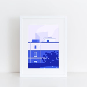 Art print KIEL, Fine Art Giclée Print, Illustration Print, Modern Wall Art, Wallart, Poster