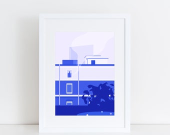 Art print KIEL, fine art giclée print, illustration print, modern wall art, wallart, poster