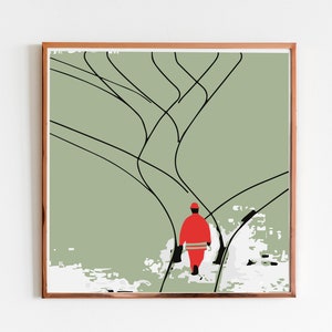 Kunstdruck: After Winter Must Come Sun, Illustration, Wohnzimmer Wandkunst. Giclée-Druck, Postkarte, Signiert vom Künstler, Landschaft