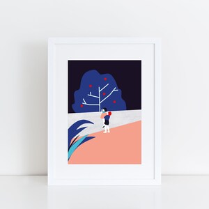 Art print, TEAMWORK, Fine Art Giclée print, Illustration Children, modern wall art, Wallart, Poster