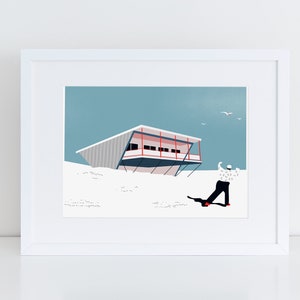Art Print SUMMER ISSUES, Fine Art Giclée Print, Beach House, Summer Illustration, Modern Wall Art, Kids Room