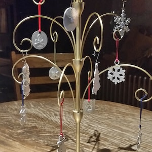 Tree Ornaments Snowflakes & Saint Nicholas Pewter over 2&quot; tall
