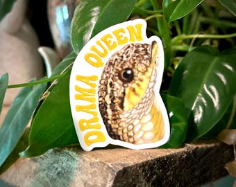 Hognose snake drama queen Matte Sticker