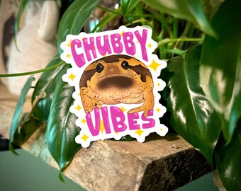 Chubby frog Matte Sticker