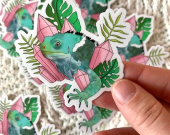 Gemstone Reptile Keeper Stickers / Fiji Iguana