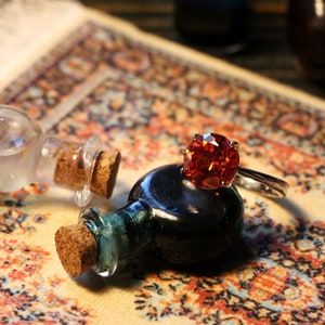 Anillo de plata del fuego el anillo hecho a mano 925 banda | Etsy