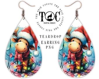 Teardrop Earring Template, PNG, Digital Download, Sublimation Design