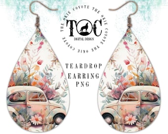 Druppeloorbel PNG-sjabloon: sublimatieontwerp (digitale download)