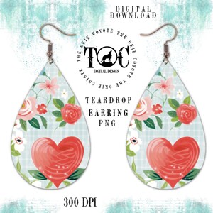 Druppeloorbel PNG-sublimatie ontwerpsjabloon, afdrukbare warmteoverdracht, digitale download, bloemen