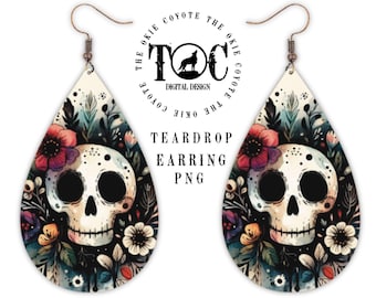 Teardrop Earring Template, PNG, Digital Download, Sublimation Design