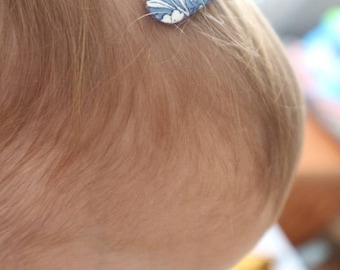 Mini Snap / Baby Hair Clip / Child Barrette / Hair Snap / Hair Accessory / Liberty Hair Clip