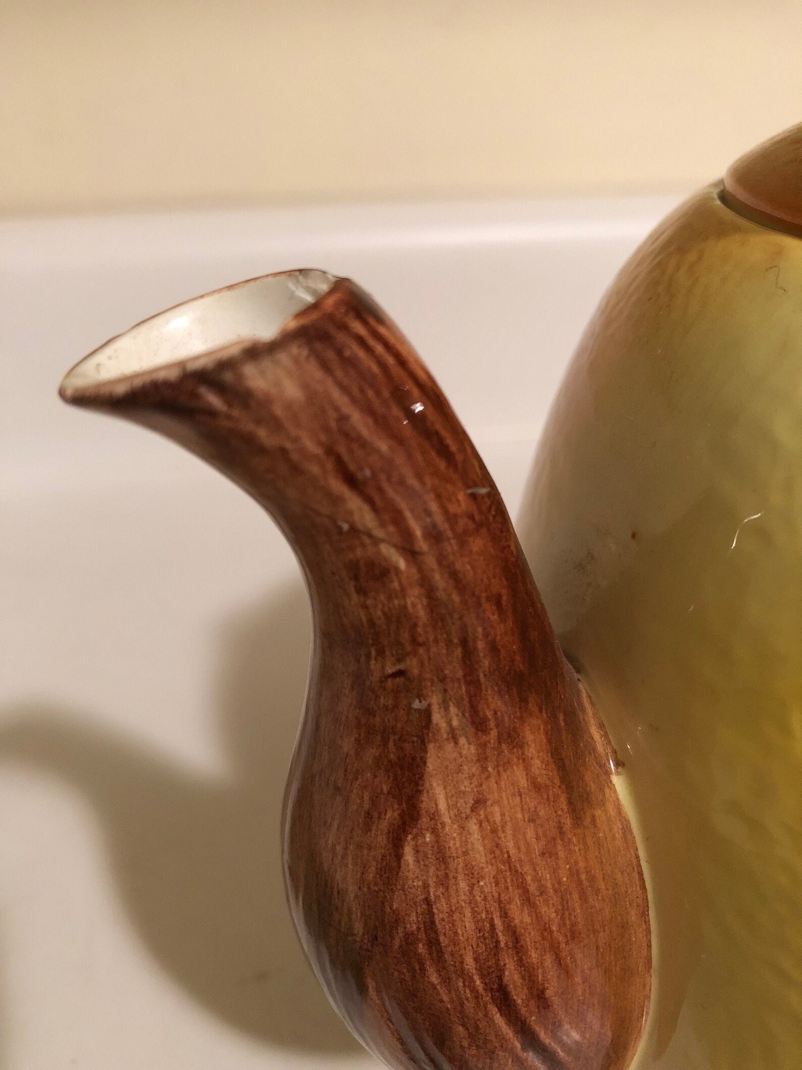 Vintage ESD Japan Orange Teapot Etsy