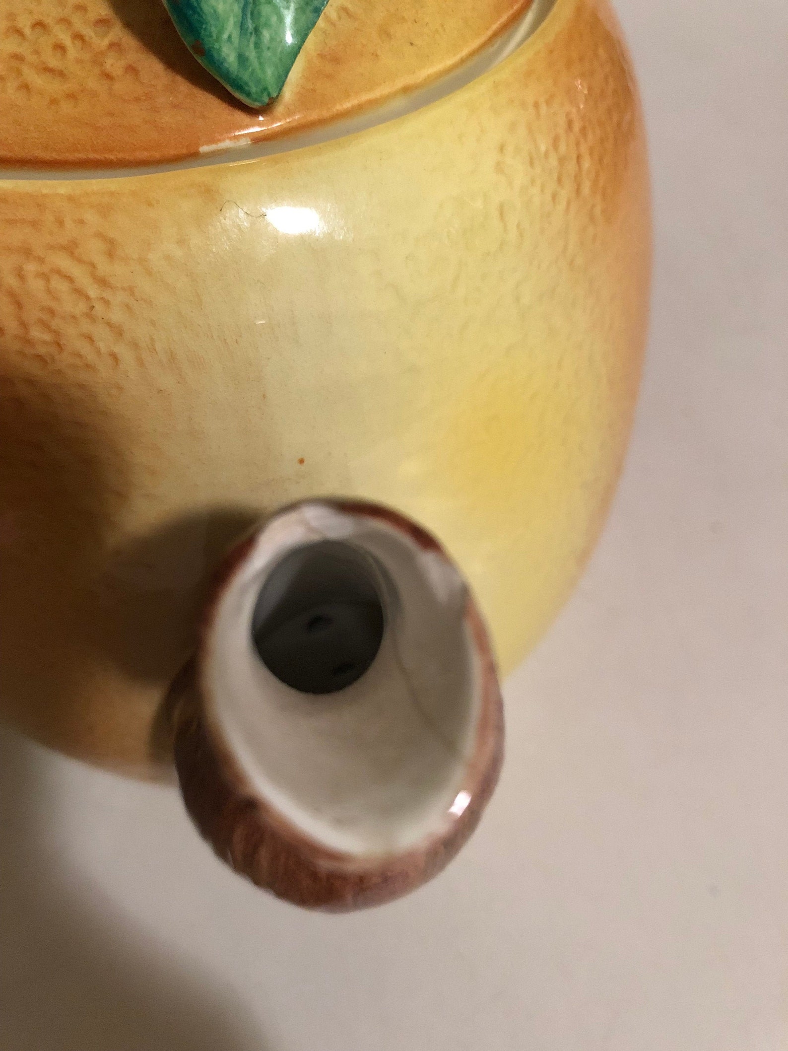 Vintage ESD Japan Orange Teapot Etsy