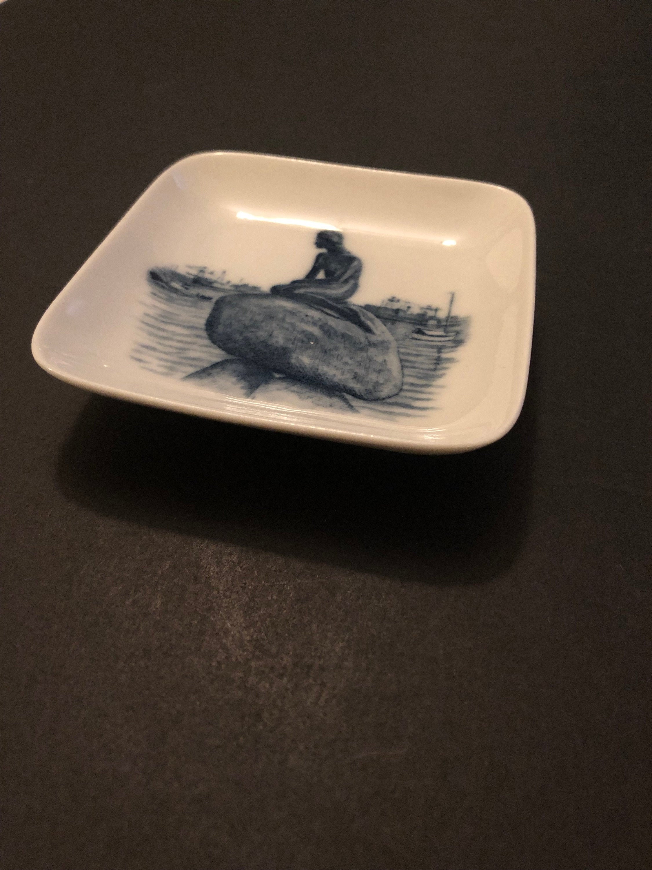 Mermaid Tea Bag Plate Royal Copenhagen Denmark Etsy