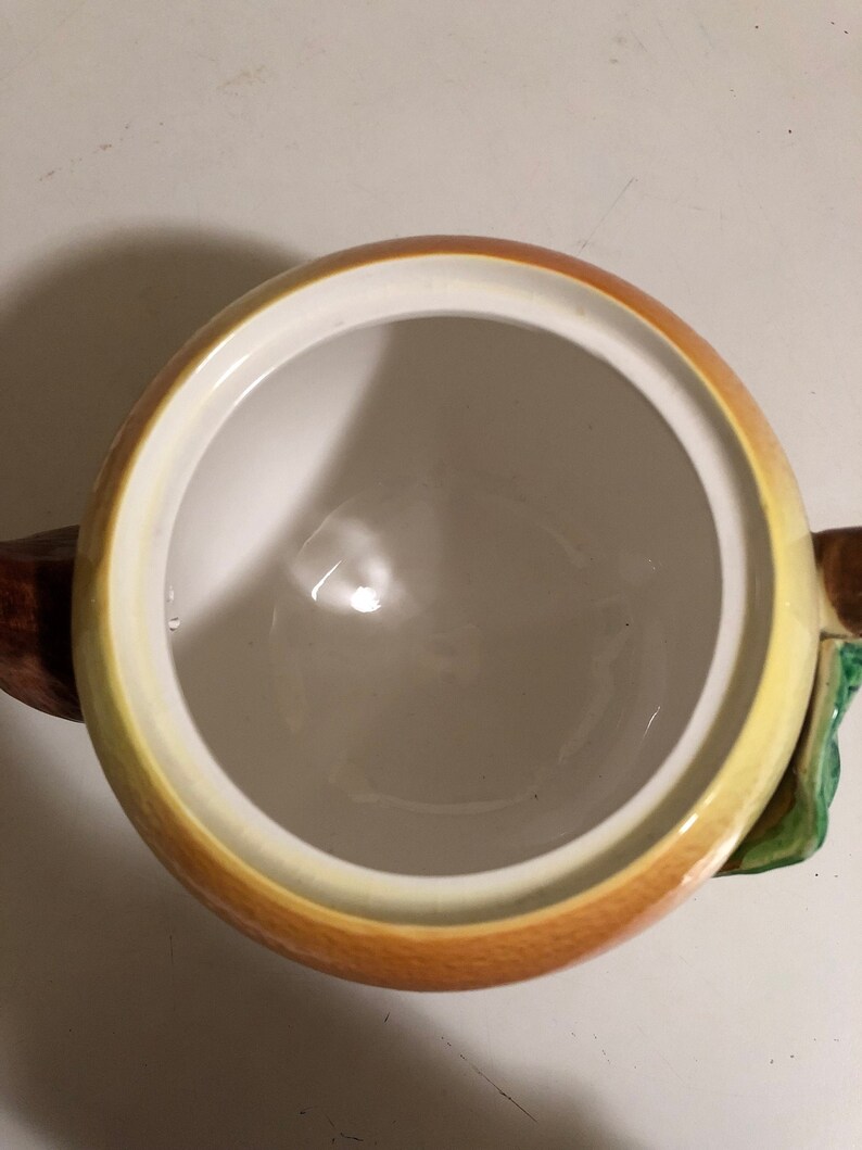 Vintage ESD Japan Orange Teapot Etsy