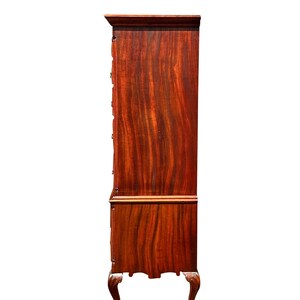 Shell High Boy Antique Chippendale Style Mahogany Shell Carved Highboy on Ball & Claw ...