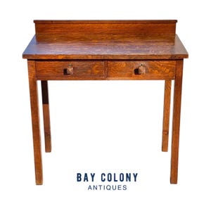 Antique Arts & Crafts Mission Oak Craftsman Serving Table / Buffet Sideboard